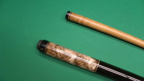 Coos Cue Ebony & Maple Burl