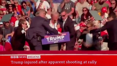 BBC eyewittness account of Trump shooter, police & secret service response