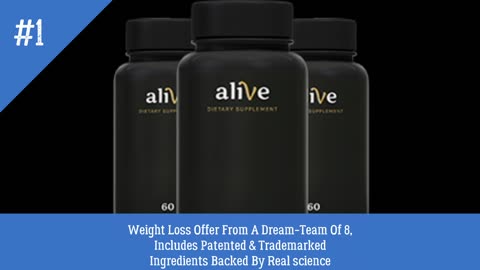 Weight Loss Offer From Dream Team Of 8, Includes Patented & Trademarked Ingredients Backed Science