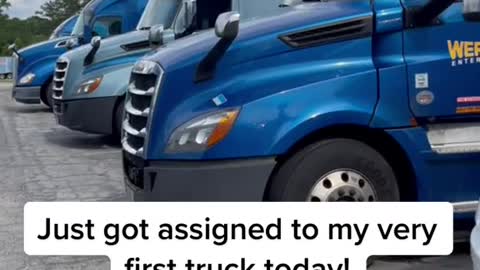 Just got assigned to my very first truck today!