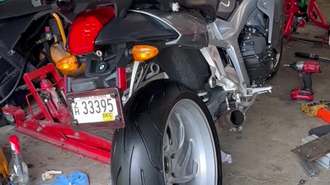 BMW K1200S no exhaust