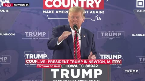 Donald Trump Rally in Newton, Iowa - January 6, 2024