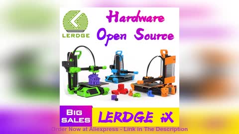 ✨ LERDGE iX 3D Printer High Precision Printing Upgraded DIY Parts 3dprinter Kit 3.5inch Touch Screen