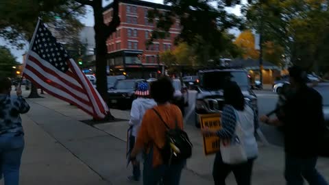 Protest Against the "Vax" In Manchester, NH Oct. 8 2021