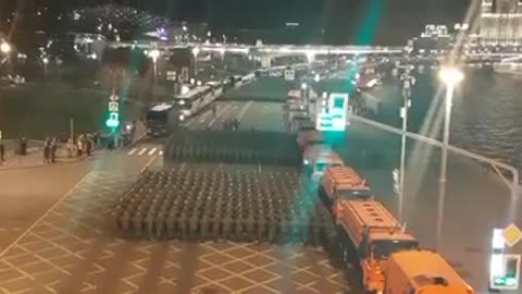 Victory Day Parade training in Russia
