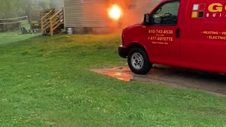 Electrical Short Starts House Fire