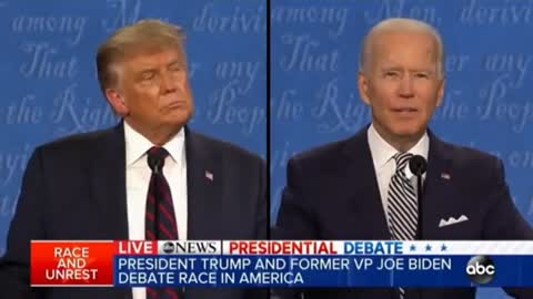 Trump's taking biden down for real