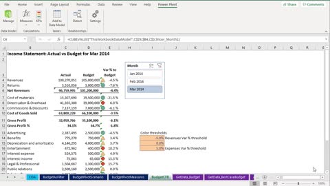 Use the Excel Data Model to avoid using VLOOKUPs when analyzing data