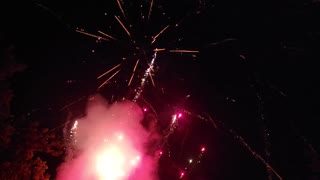 Fireworks in slow motion