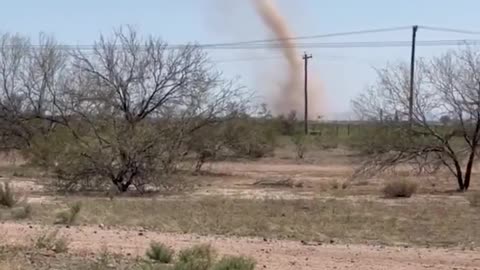 Dust devil in Red Rock near Tucson, Arizona.