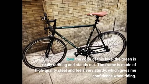 Customer Comments: Takara Yuugen Single Speed Flat Bar Fixie Road Bike, 700c, Medium, Green