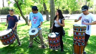 Batucada Sonido music and dance in Santiago, Chile