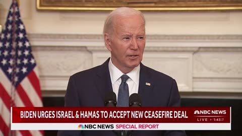 Biden addresses Trump guilty verdict and outlines new Gaza cease-fire proposal נאום ביידן על המשפט של טראמפ וההצעה הישראלית להפסקת המלחמה