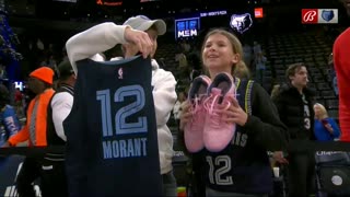 NBA player Ja Morant gifted an autographed pair of his sneakers and a jersey to an 11-year-old girl