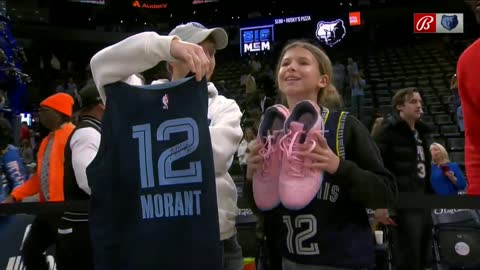 NBA player Ja Morant gifted an autographed pair of his sneakers and a jersey to an 11-year-old girl