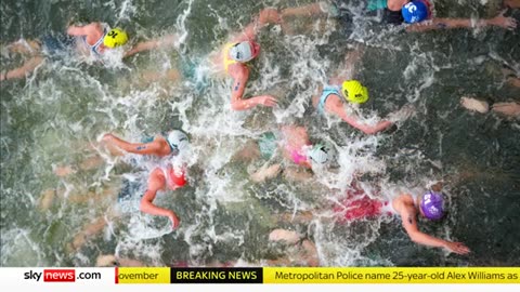 Team GB get gold and bronze in triathlon events after water quality fears