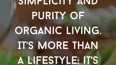 Simplicity and Organic living. It’s more than a lifestyle! ✨