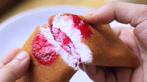 "Berrylicious Delight: Indulge in Heavenly Strawberry Pancake Rolls!"