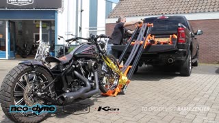 Pick-up truck loader, for motorcycles, snowmobiles, cargo.
