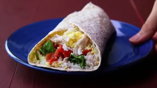 Chicken Egg Salad Veggie Wrap