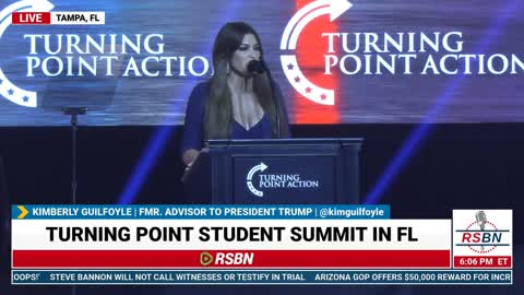 WATCH: Kimberly Guilfoyle. Full Speech at the TPUSA Student Action Summit in Tampa, FL.7-23-22