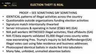 Italian and US intelligence testimony that the 2020 U.S. Election was stolen from President Trump.