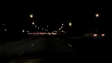 Perth & Kwinana Freeway At Night
