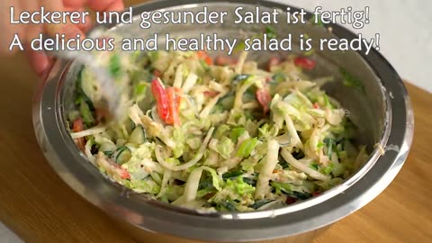 Eat this cucumber salad for dinner every day and you will lose belly fat!