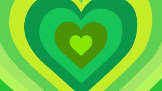 077. Relaxing💚Neon Lights Love Heart Tunnel Background💚corazones blanco y negro