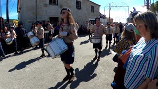 The Festa das Rosas parade in Vila Franca, Portugal