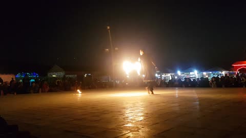 Fire show in dubai desert safari