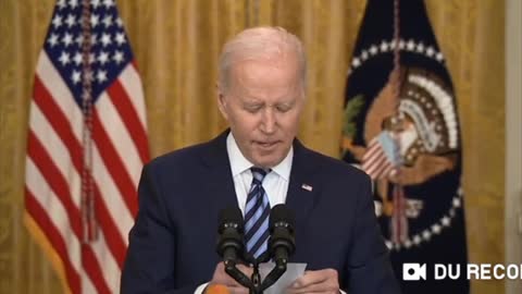 Biden Takes the 1st of Several Scripted Questions