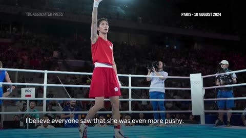 Fans celebrate as boxer Lin Yu-ting of Taiwan wins gold medal at Paris Olympics