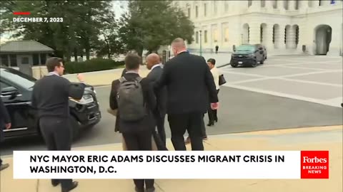 NYC Mayor Eric Adams Visits D.C. To Demand Federal Help To Deal With Migrants Being Bused In