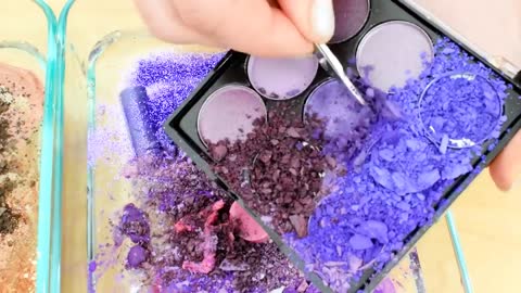 Peanut Butter vs Jelly - Mixing Makeup Eyeshadow Into Slime! Special Series Sati