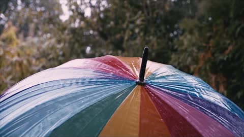 ☔☔Relax with the Sounds of Rain Falling on an Umbrella☔☔