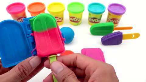 Best Learn Color with Play Doh Ice Cream | Preschool Toddler Learning Video