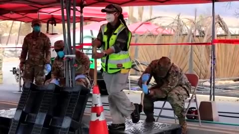 Military Decontaminating Each Other on the Lahaina Maui Fire scene