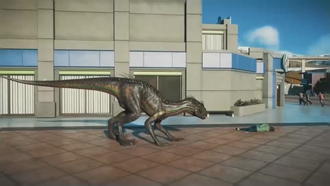 Carnataurus Toro vs Dominion Giganotosaurus, Indoraptor, Indominus Rex, Spinosaurus Dinosaurs Fight