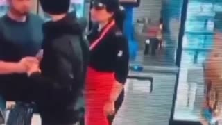 Violent Customer Gets Knocked Out By Cashier