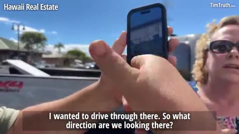 Footage Showing Maui Police Blocking Cars