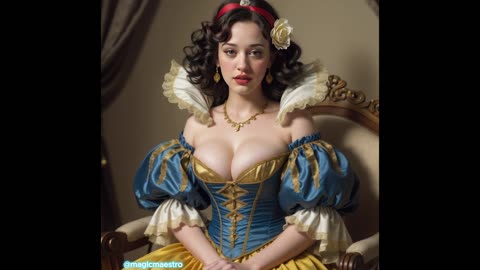 Kat Dennings as Snow White 4K AI Generated