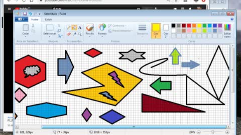 a rampa de corrida desenho geometrico