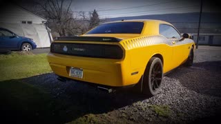 Dodge Challenger exhaust.