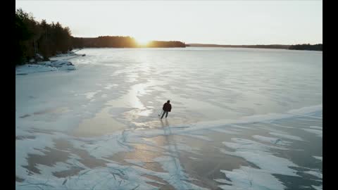 Flash Frozen Lake Skating