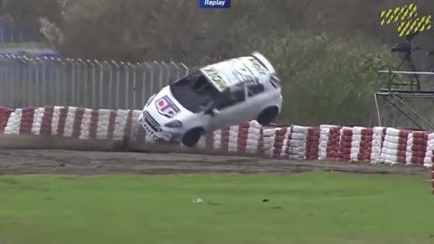 videos with various accidents, car races