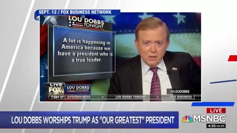 MSNBC's Matthews mocks Lou Dobbs' support of Trump