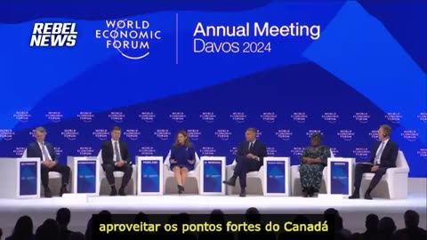 A vice-primeira-ministra do Canadá, Chrystia Freeland...