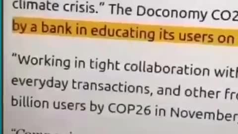 "Doconomy" Social Credit Score: Behave & you get to keep your own money..