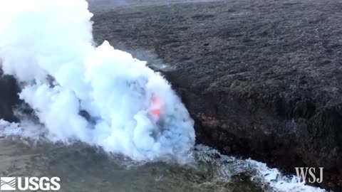 Lava_Pours_Steadily From Hawaii's_Kilauea_Volcano